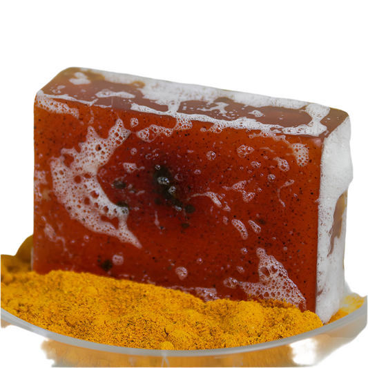 Gold & Glow – Turmeric & Honey Soap.